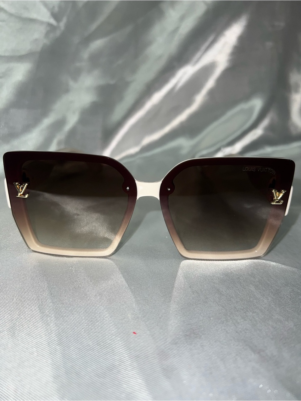 New Inspired Gradient Brown to Cream Square Sunglasses